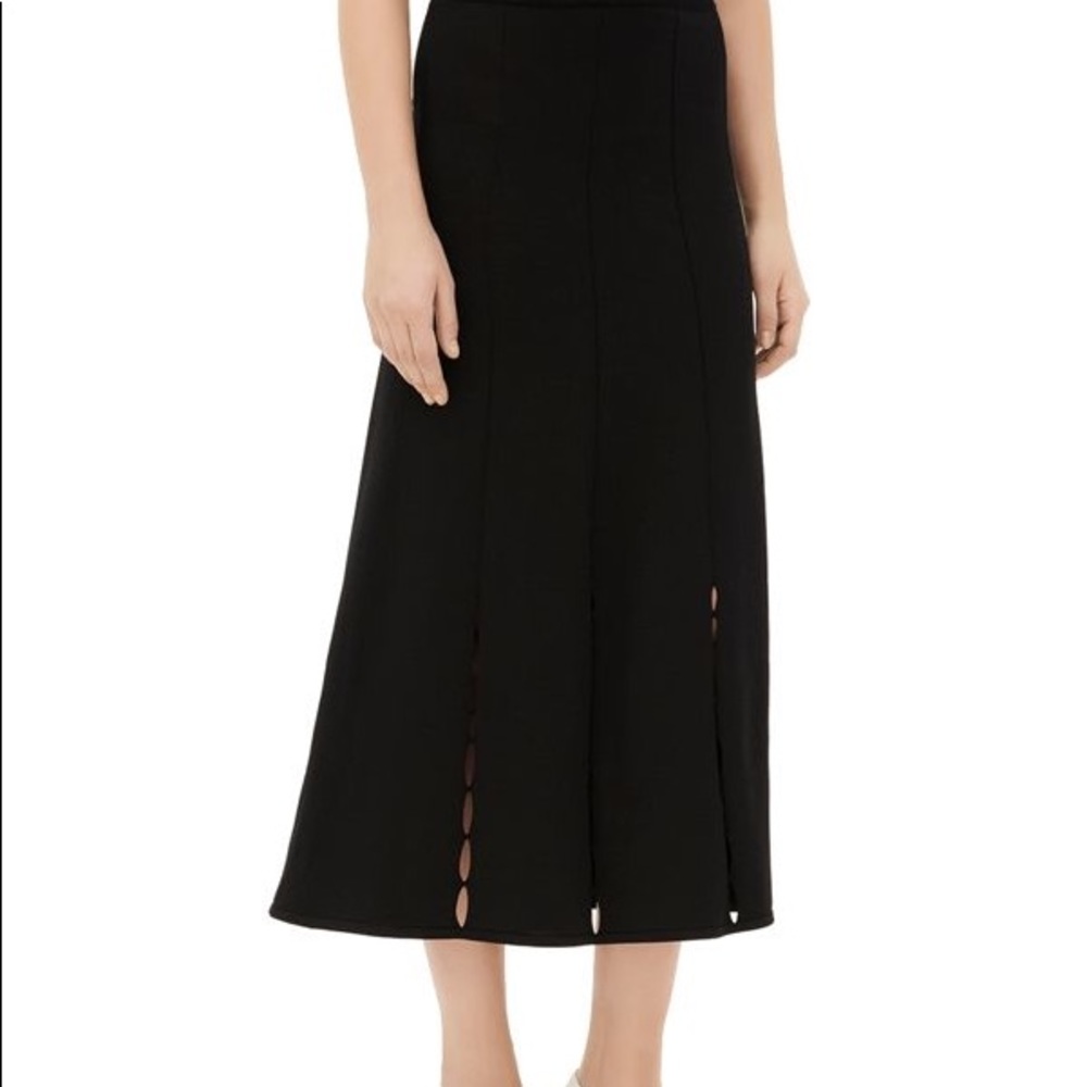 Sandro Open Knit Midi Skirt